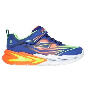 Skechers Kids' Blue and Orange Light-Up Shoes